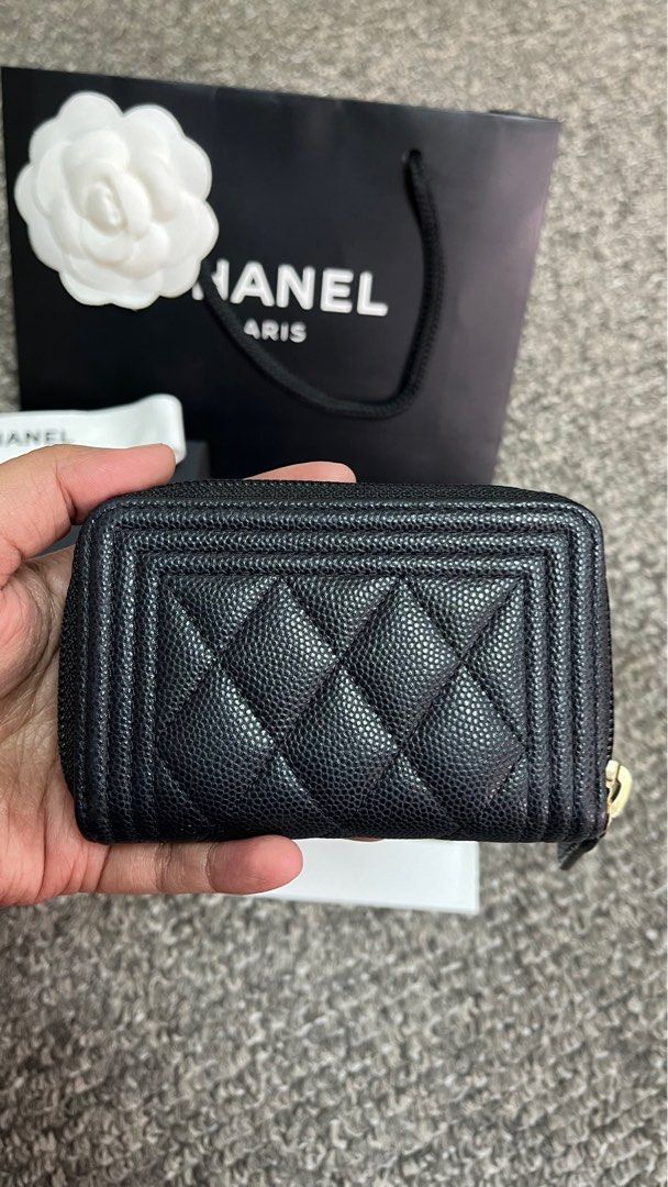 Chanel Boy Zip Card Holder