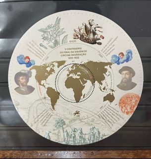 Circular Stamp (MNH) featuring Ferdinand Magellan (Portugal)