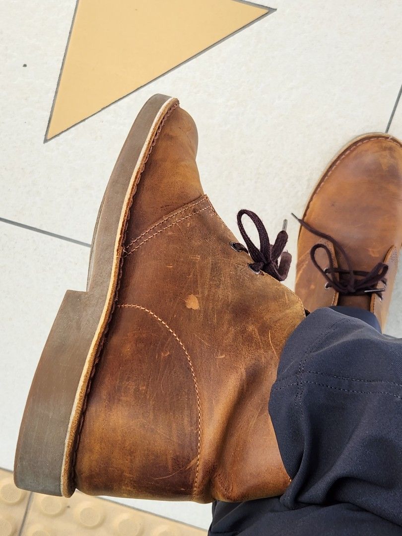 Clarks chukka boots beeswax shop