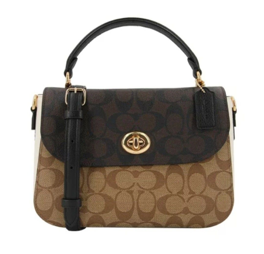Coach C1563 Coated Canvas HandBag Crossover Bag 11003466JAx