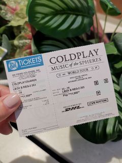 Coldplay Concert Ticket