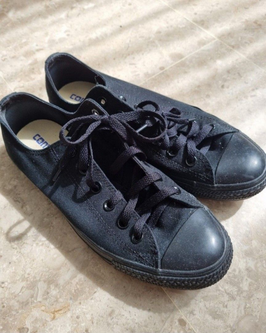 All black hotsell converse mens