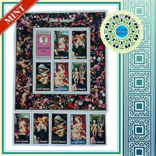 Cook Islands Christmas 1972 Stamps and Stamp Sheet