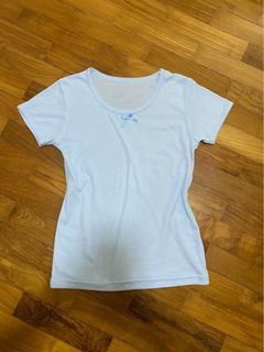 coquette blue baby tee