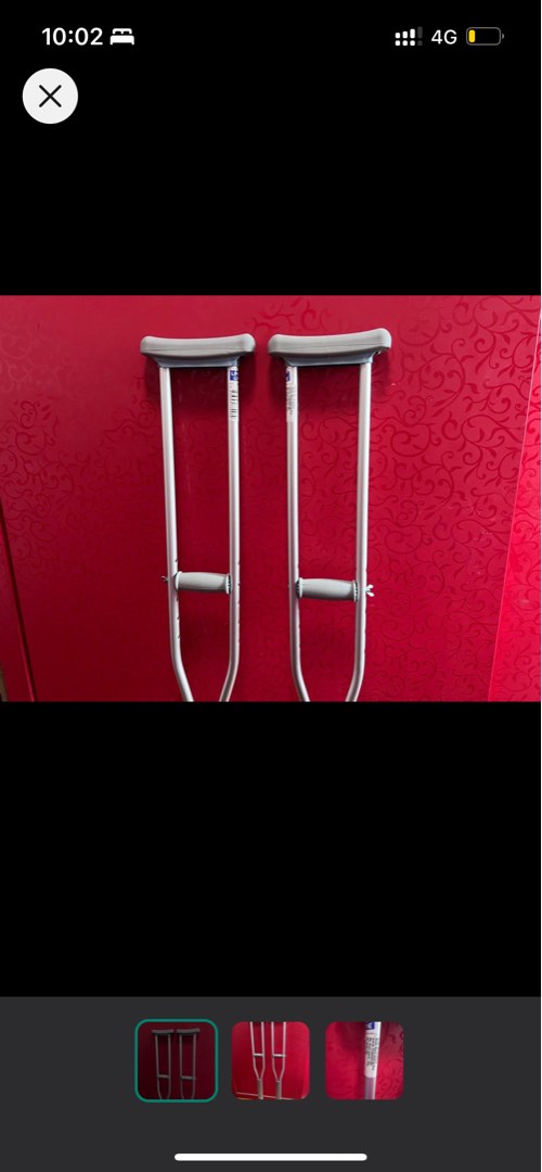 Crutches pair, Health & Nutrition, Braces, Support & Protection on