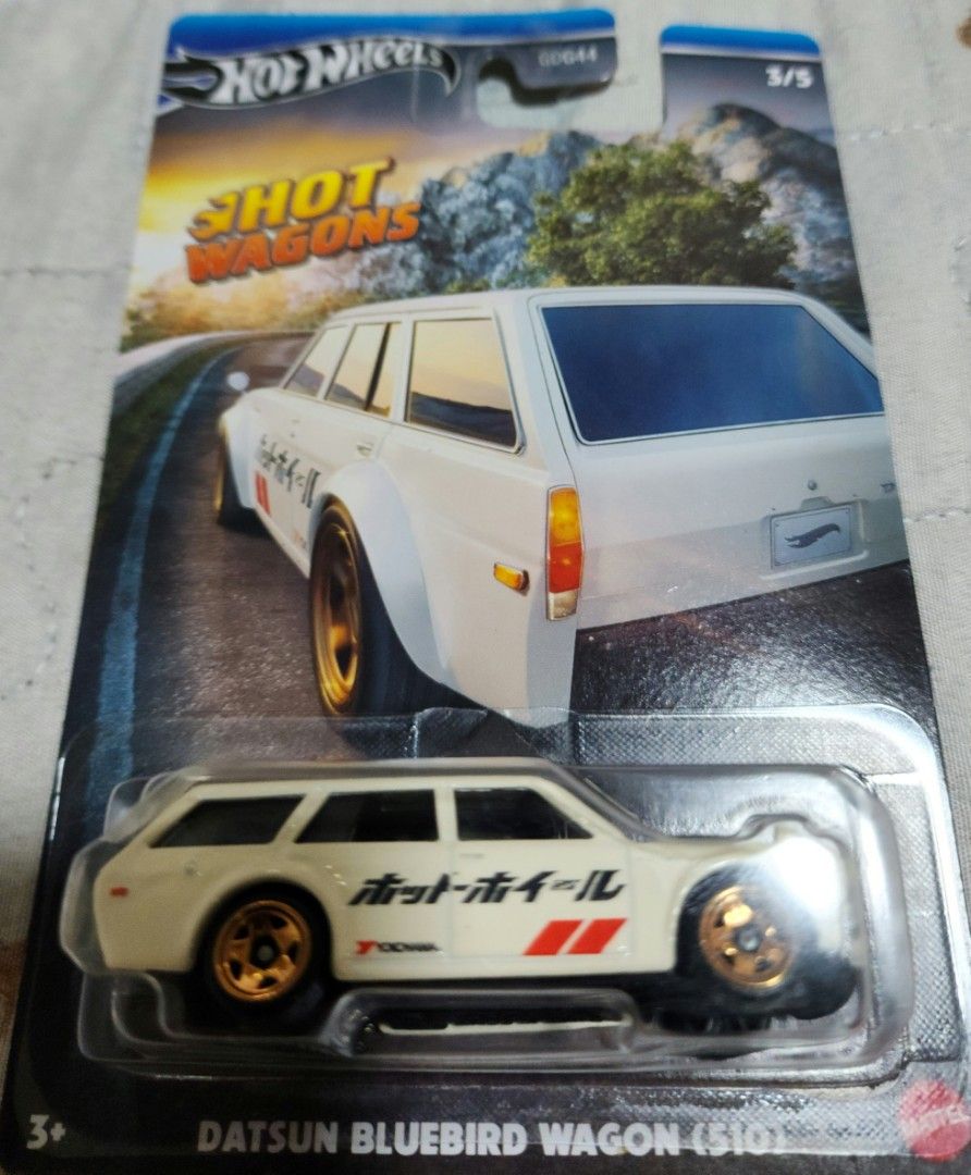 Voiture Miniature Hot Wheels 1/64 – Datsun Bluebird 510 Wagon – Édition MOMO Noir – 2020/2021