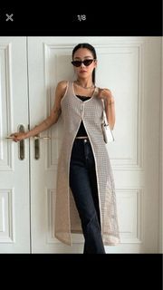 DAZY Solid Button Front Tank Top Without Tube Top