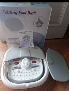 Electric folding foot spa