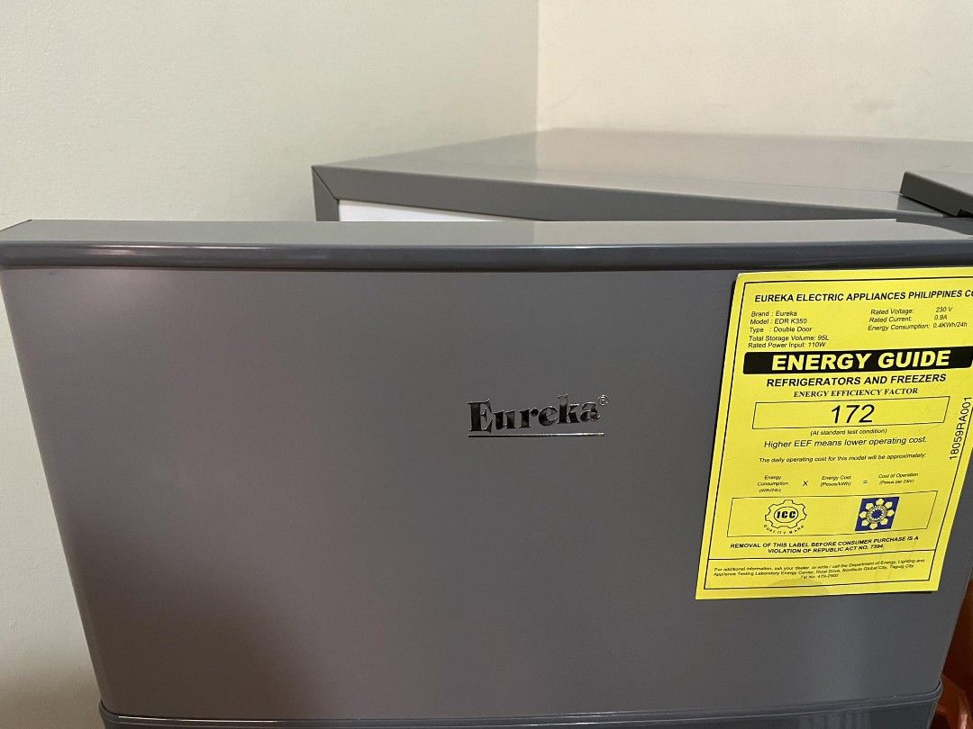 Eureka Refrigerator almost new, TV & Home Appliances, Kitchen