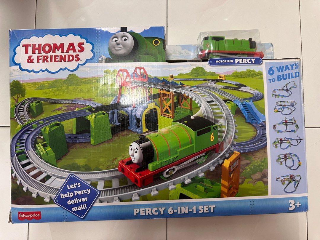 Fisher price trackmaster percy cheap 6 in 1 set