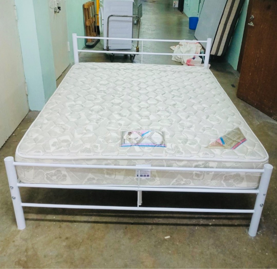 Free delivery queen size bed frame and mattress, Furniture & Home