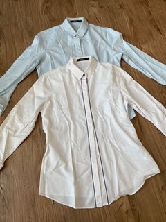 G2000 Button-down Shirt (white and blue)