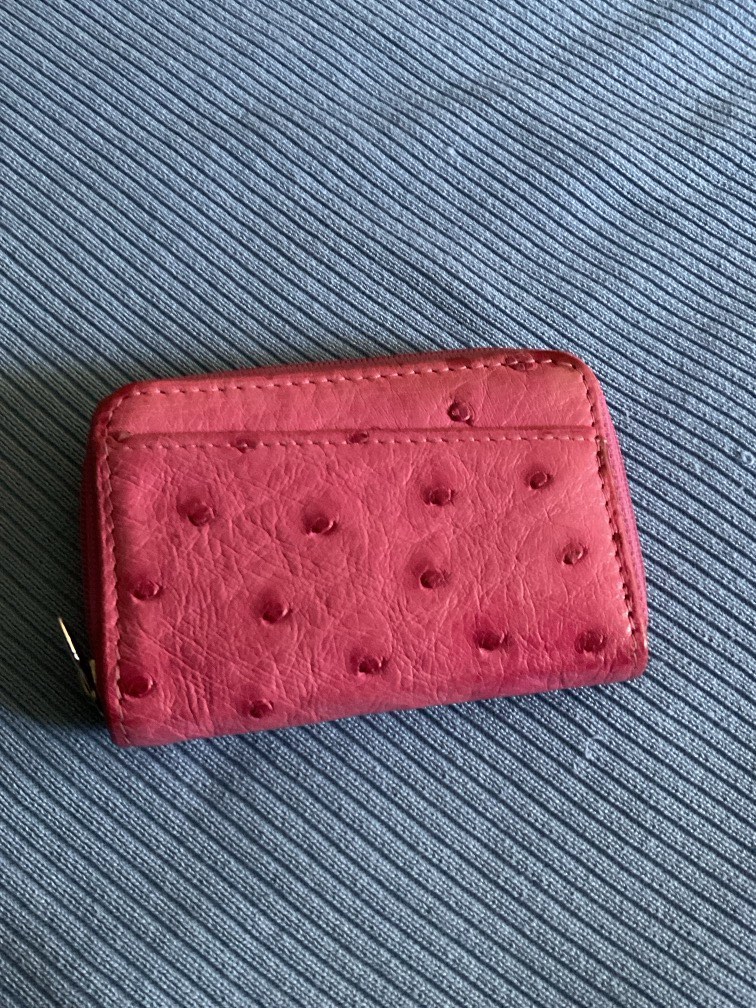 Genuine Ostrich Wallet/Card Holder, Women's Fashion, Bags & Wallets