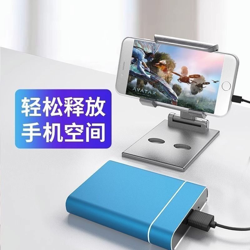 GREY Portable SSD M.2 1TB High Speed External Hard Drive Type C