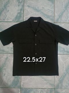 GU Oversized Pocket Buttoned Down Polo Shirt
