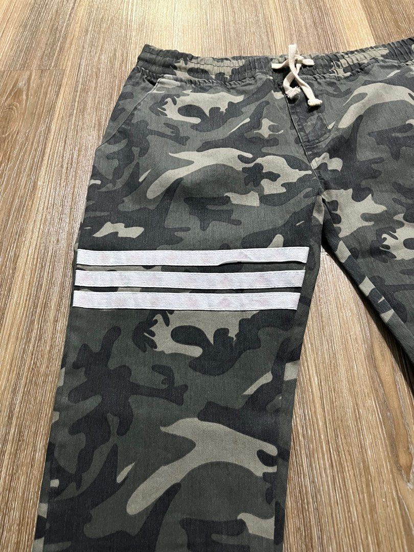H and m camo pants hotsell