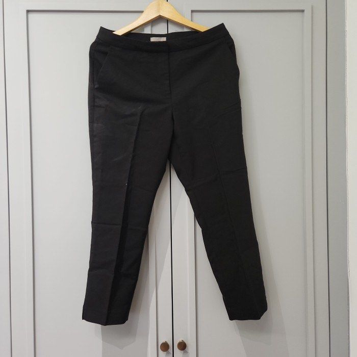 H M Black Trousers Fesyen Wanita Pakaian Wanita Bawahan di