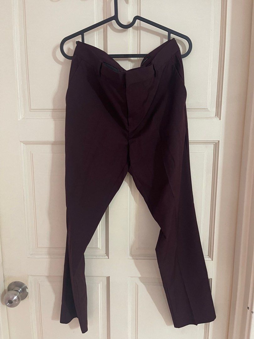 H&m maroon online suit