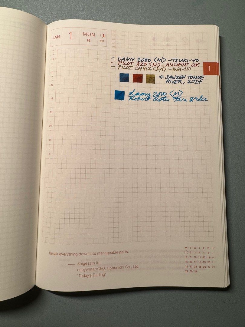 Hobonichi Techo 2024 English Cousin, Hobbies & Toys, Stationary & Craft