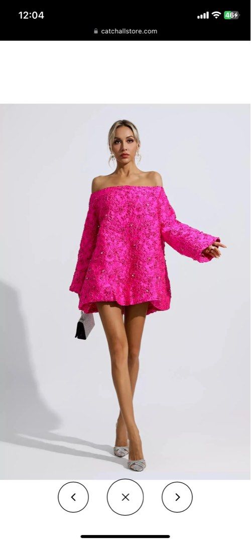 knee length dresses for ladies Bondi Silk Midi Dress in Pink Ibiza Night Sunset