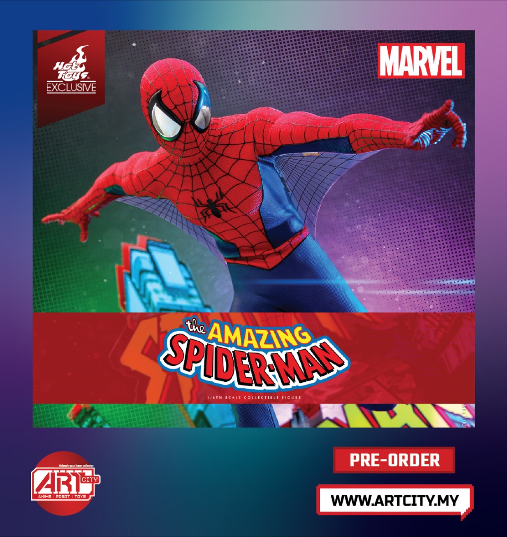 Hot Toys Marvel Comics Spiderman The Amazing SpiderMan 1/6th