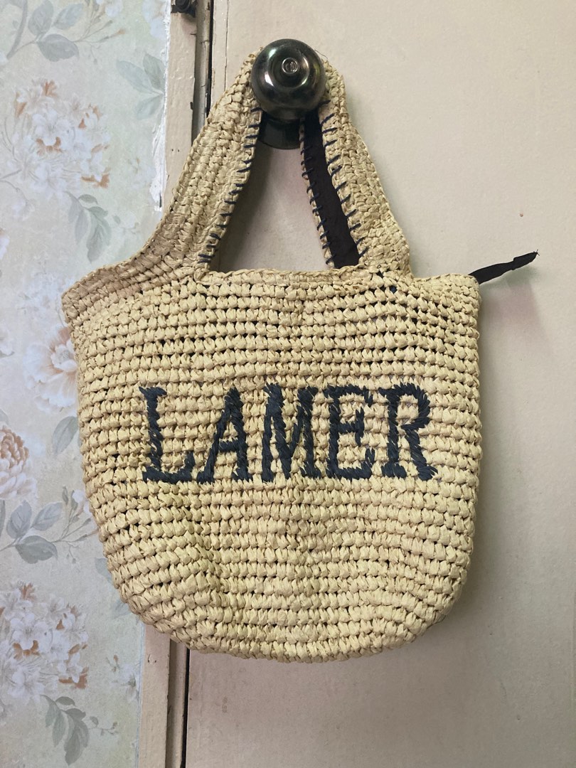 Hush Hush Paper Rope Woven Shoulder Beach Versatile mini handy bag