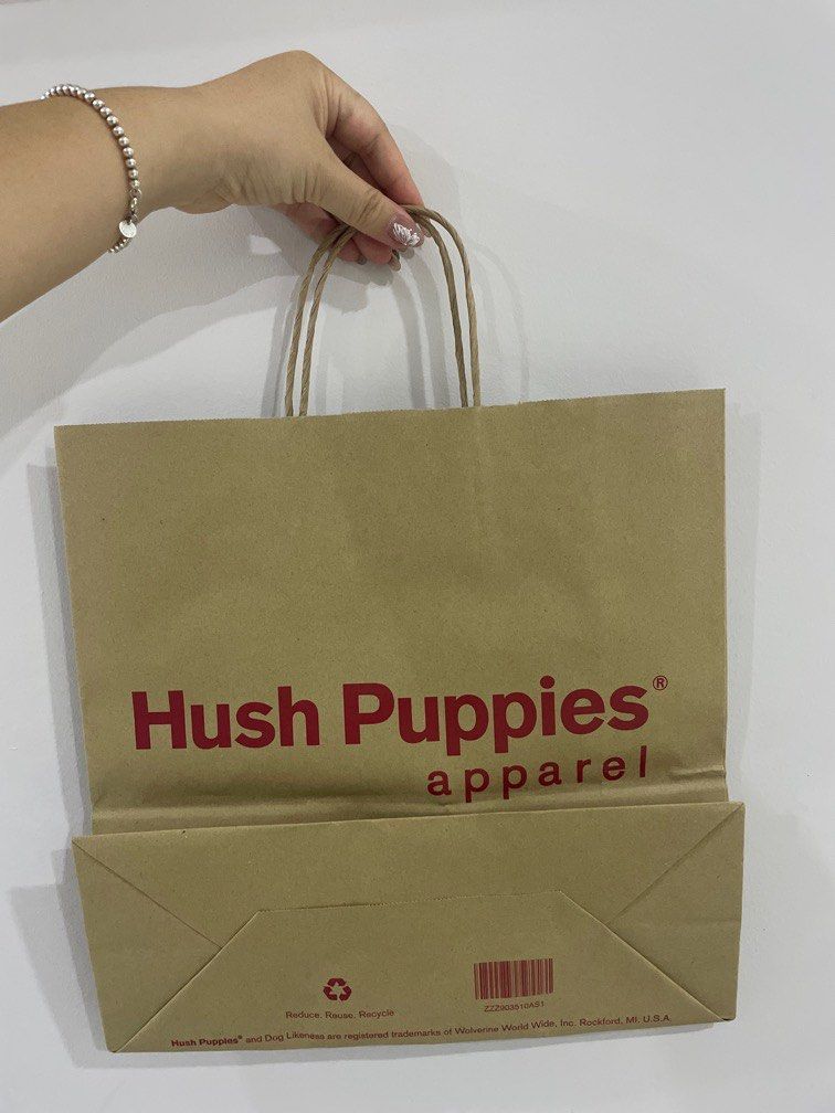 Paper bag top hush puppies