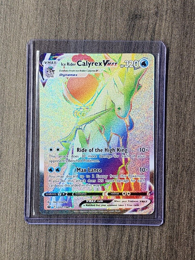 Ice Rider Calyrex VMAX Secret Pokemon Chilling Reign, Hobbies & Toys, Toys  & Games on Carousell