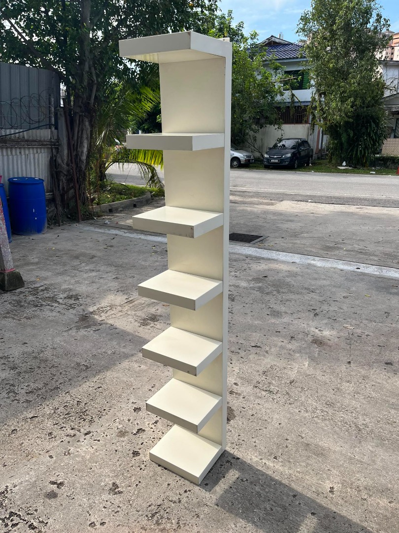 (IKEA) Tall Wall Shelves Rack Bookcase, Furniture & Home Living