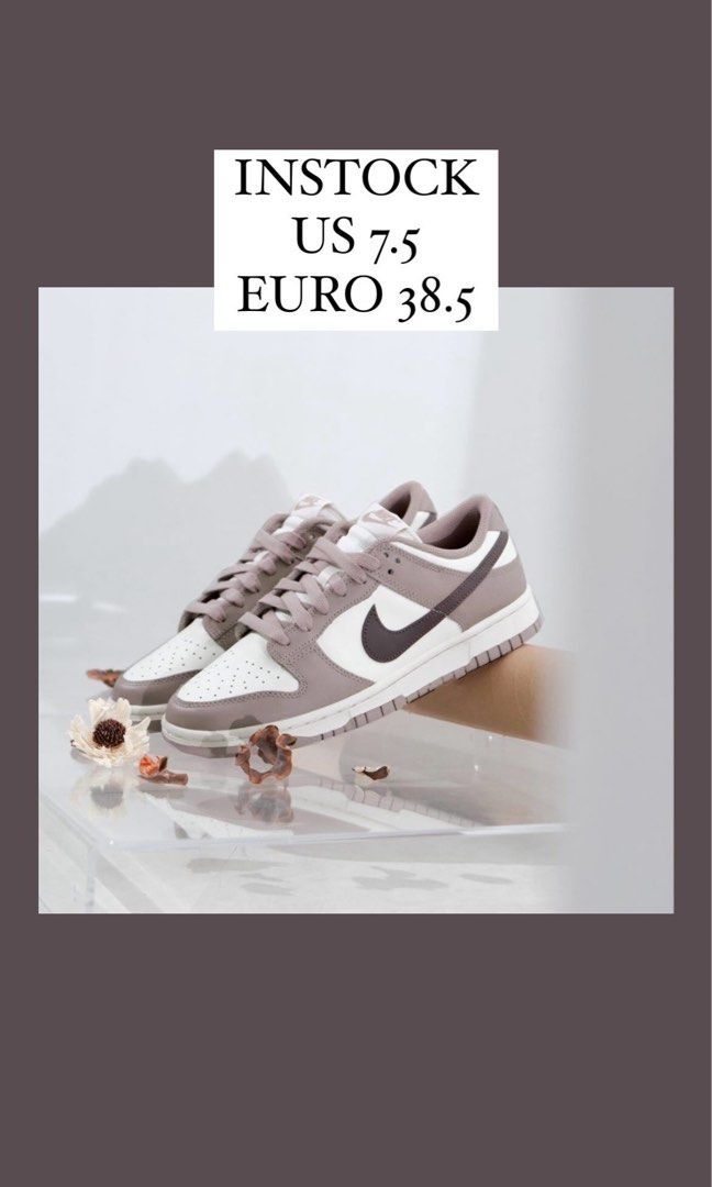 INSTOCK Size 38.5 Nike Dunk Low Diffused Taupe Women s Fashion