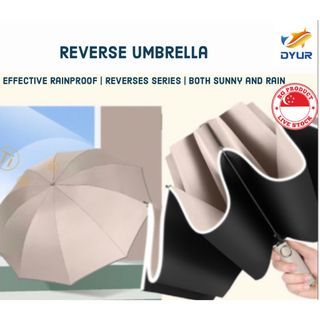 Inverted Reverse Manual / Auto Umbrella Anti UV Lightweight Portable Foldable UPF Large Umbrella