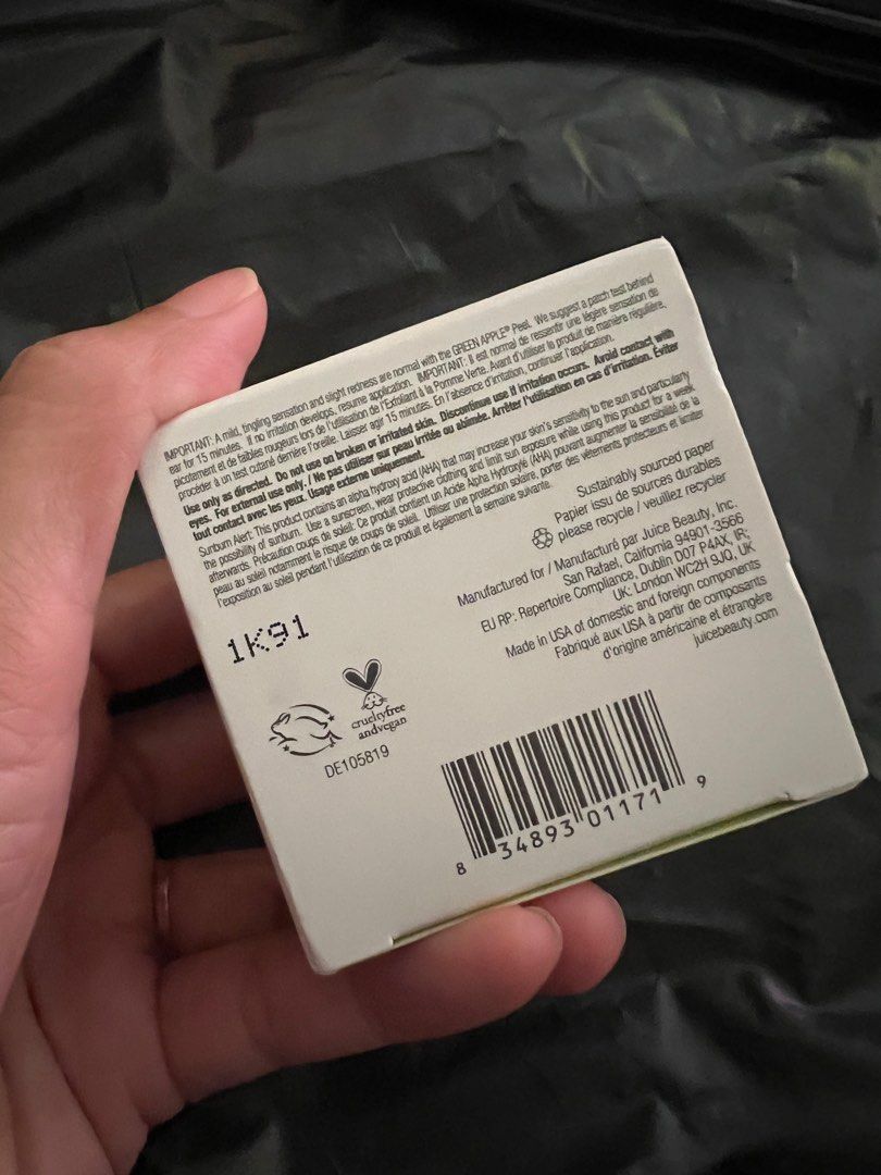 Juice beauty apple peel pregnancy 60mls (Category: Face Care) located in Yan. Submitted by authentictoletgoatlowprice (Listing ID 1269606919, Image 2). Description: Brand new in box Authentic 💯 ❌Excluding shipping 🚚.