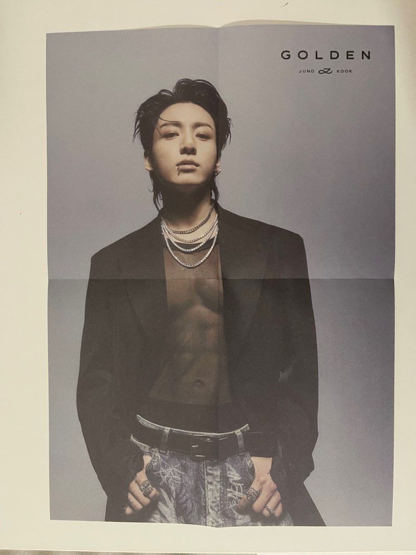 Jungkook Golden Album Poster - Shine Version, Hobbies & Toys ...