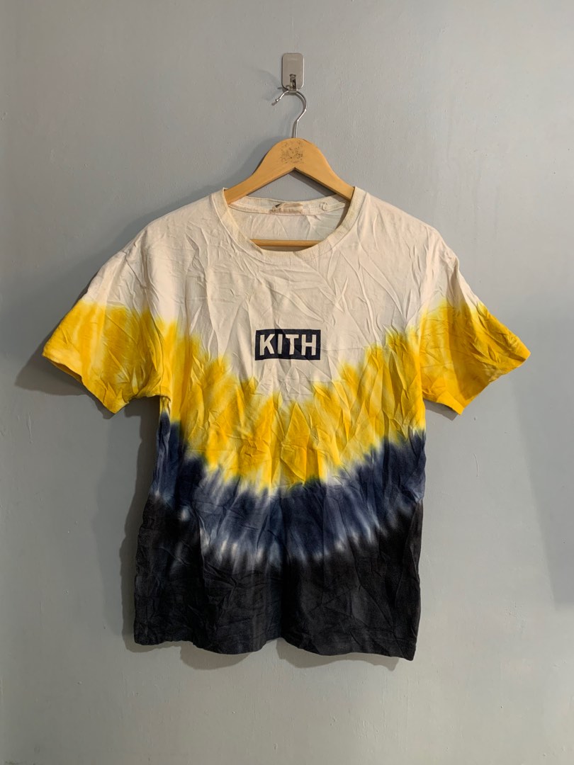 Kith tie dye top box logo tee