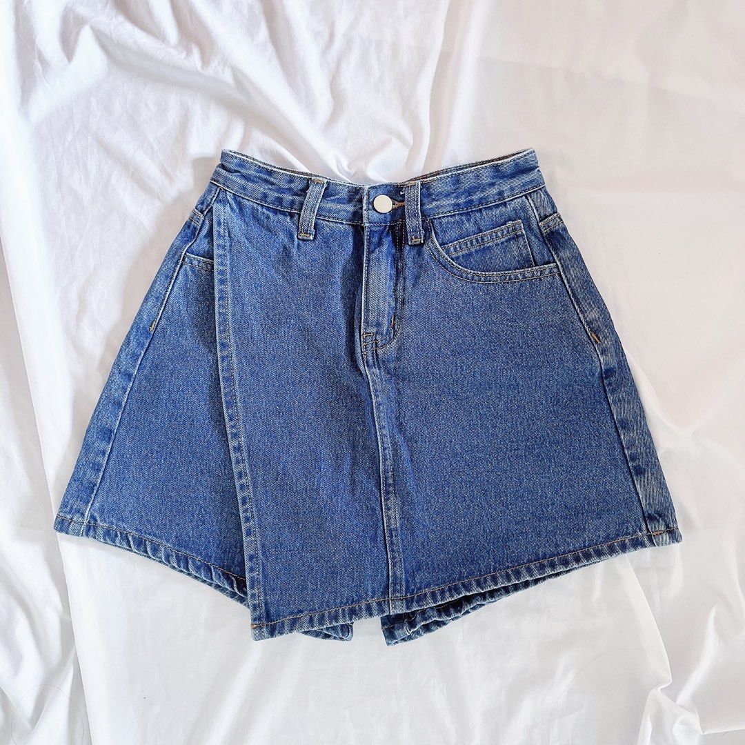 Blue 73 denim skirt on sale