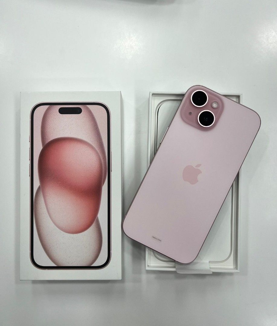 Kredit iPhone 15 128gb Pink resmi, Telepon Seluler & Tablet, iPhone
