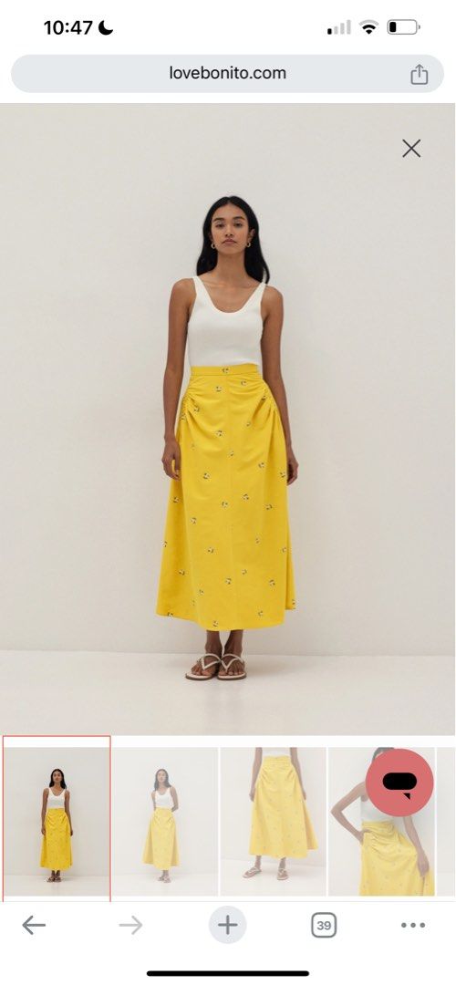 LB Love Bonito Perris Embroidered Ruched Flare Skirt, Women's