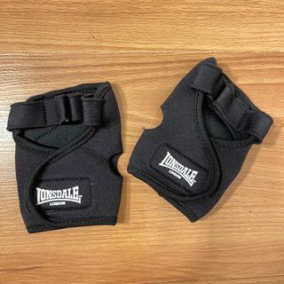 New without Tags Lonsdale Black Neoprene Weight lifting Fingerless Gym Barbell  Squat Workout Gloves Small