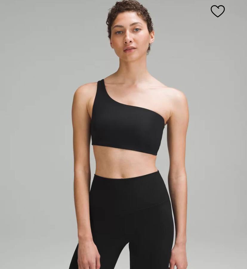 Lululemon Ribbed Nulu Asymmetrical Yoga Bra, Women's Fashion, Activewear on  Carousell