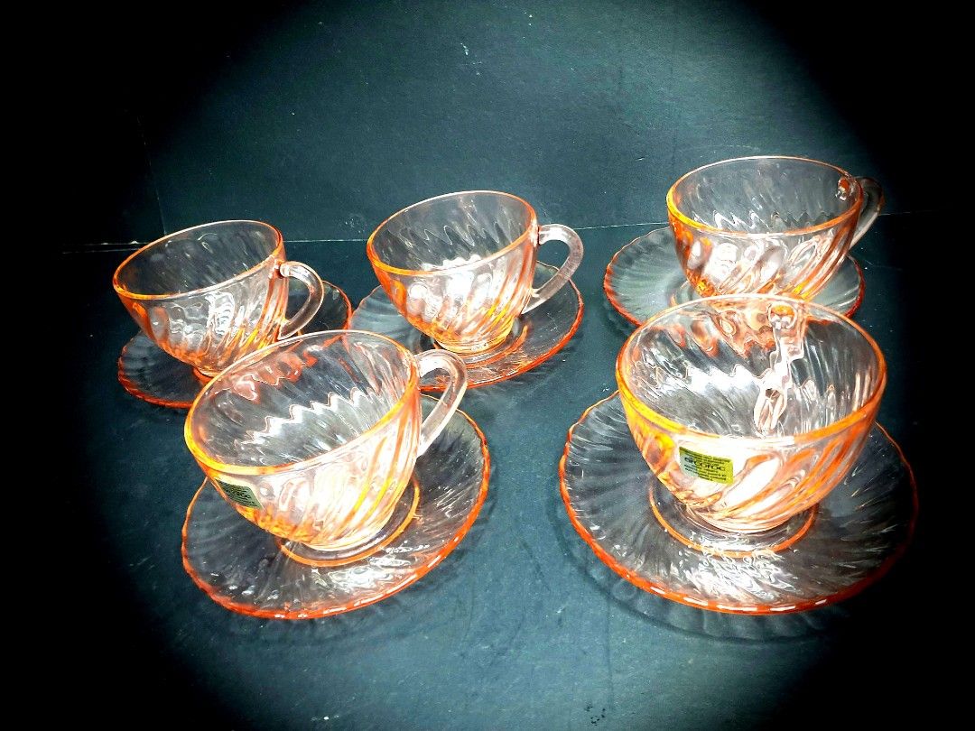 Tempered glass tea cups outlet