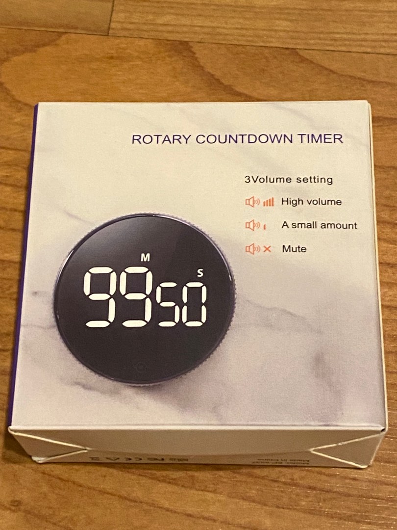 Magnetic LED Digital Kitchen Timer For Cooking Shower Study Self Regulating  Rotary Countdown Alarm Clock Kitchen Gadget