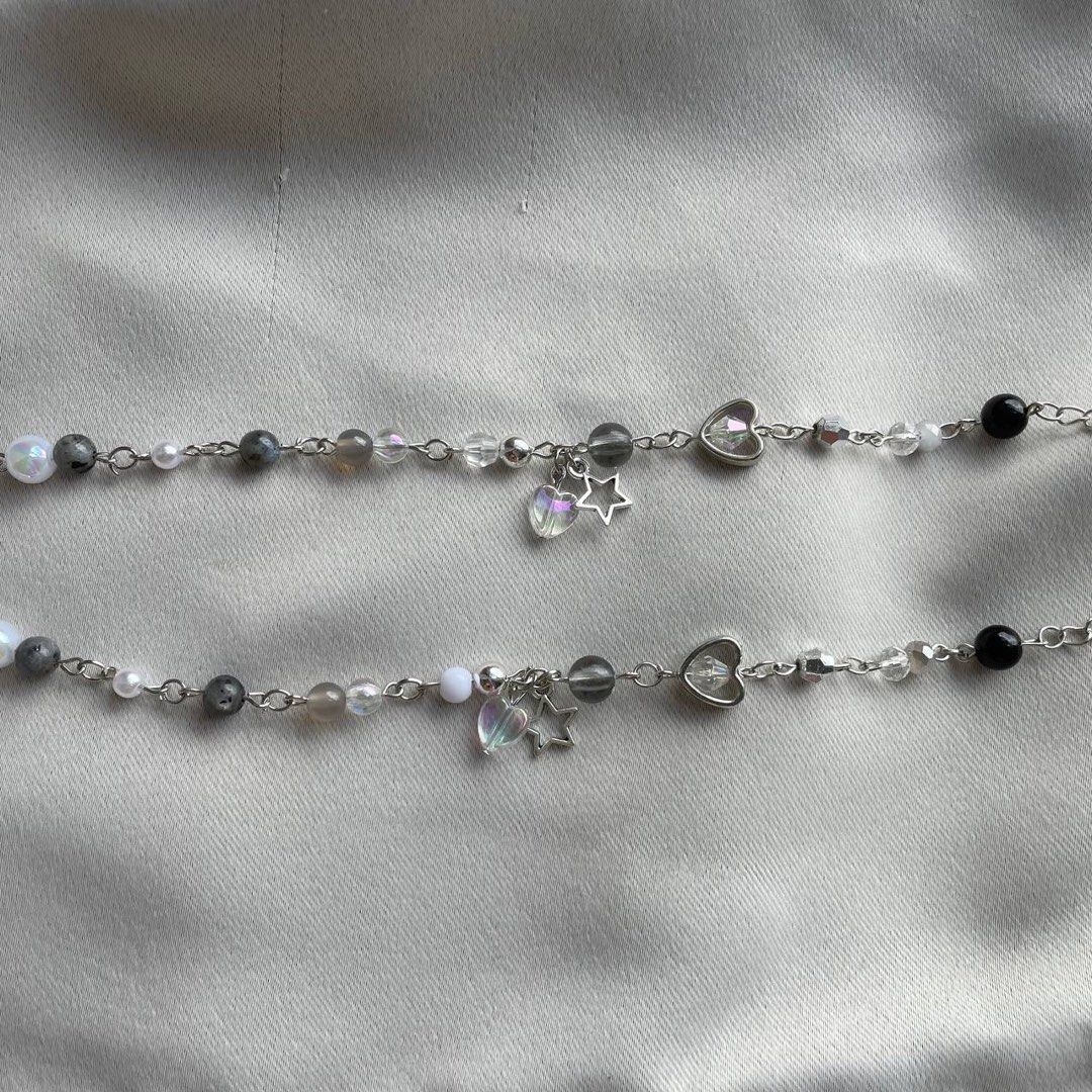 Matching black discount and white bracelets