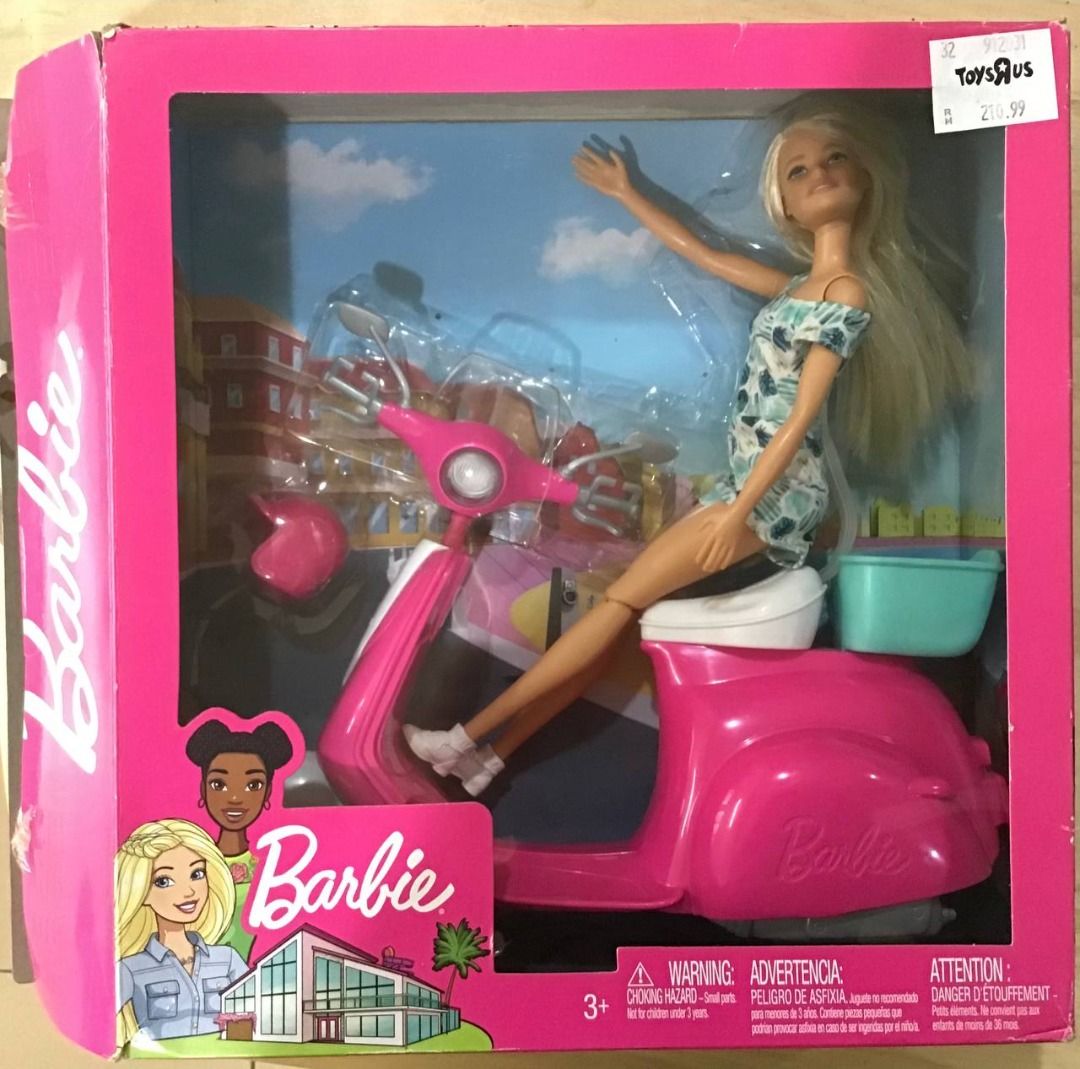 Barbie doll online and scooter