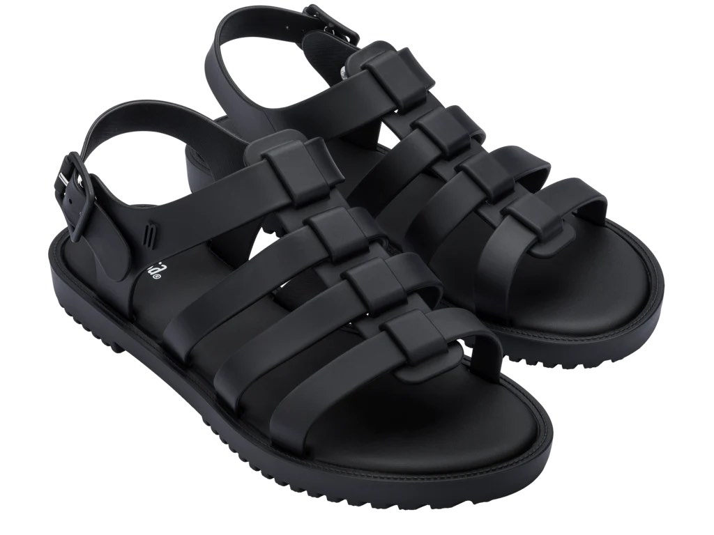 Melissa Unisex Flox Sandals Black Women s Fashion Footwear