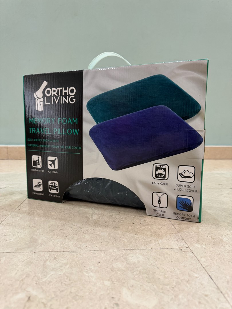 Memory Foam Travel Pillow Furniture Home Living Bedding