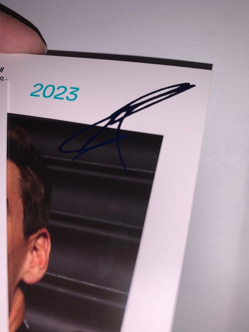 Mercedes-AMG Petronas F1 Team Signed Driver Cards 2023 (Lewis Hamilton ...