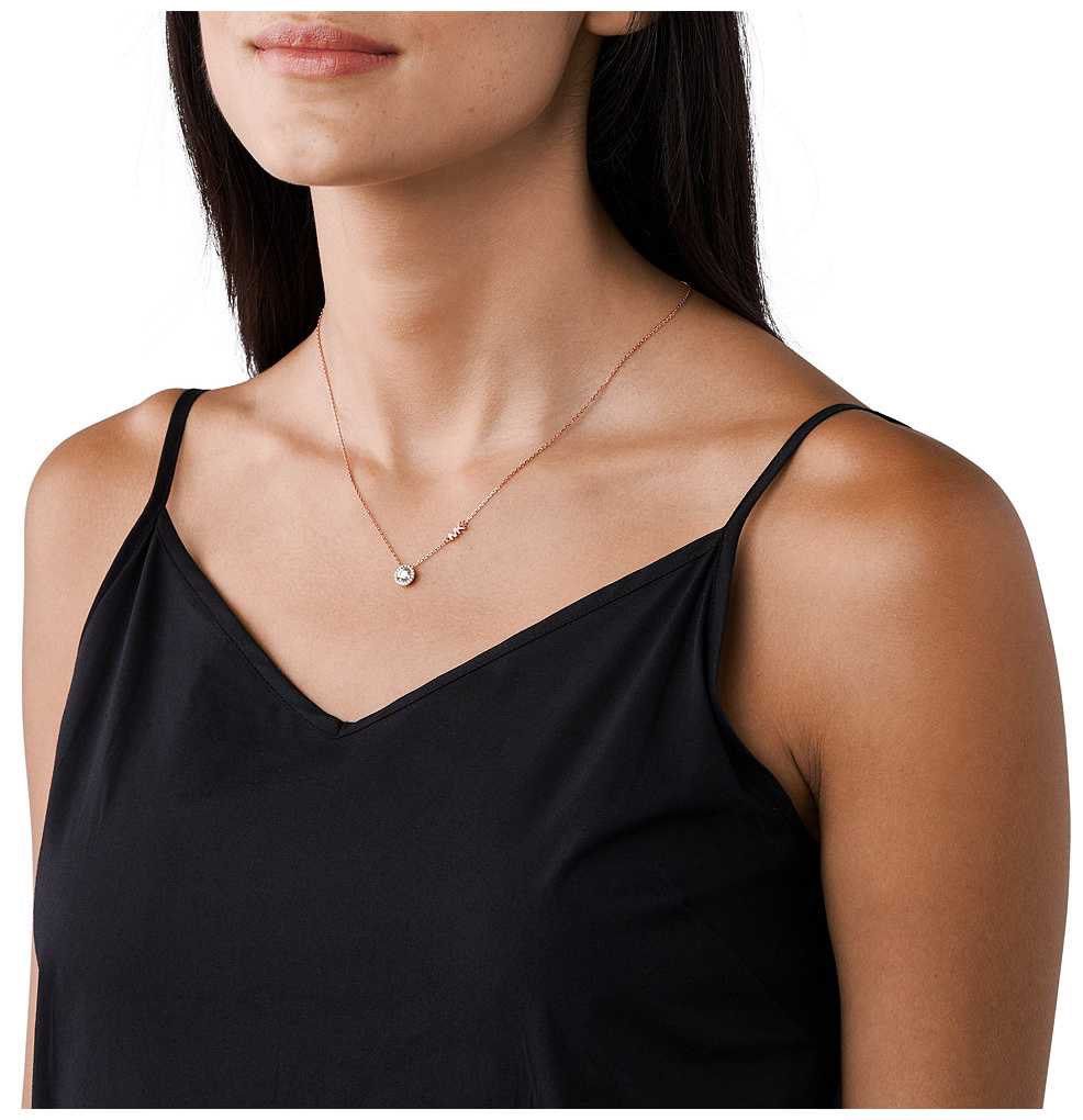 Michael Kors Crystal Set Sterling Silver Necklace MK 925 Carousell