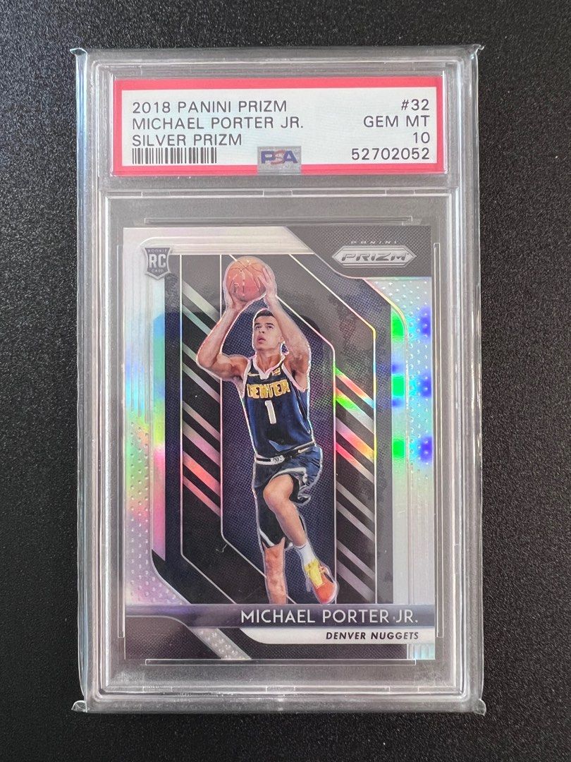 Micheal Porter Jr RC Silver Prizm PSA 10 - NBA Panini, 興趣及遊戲