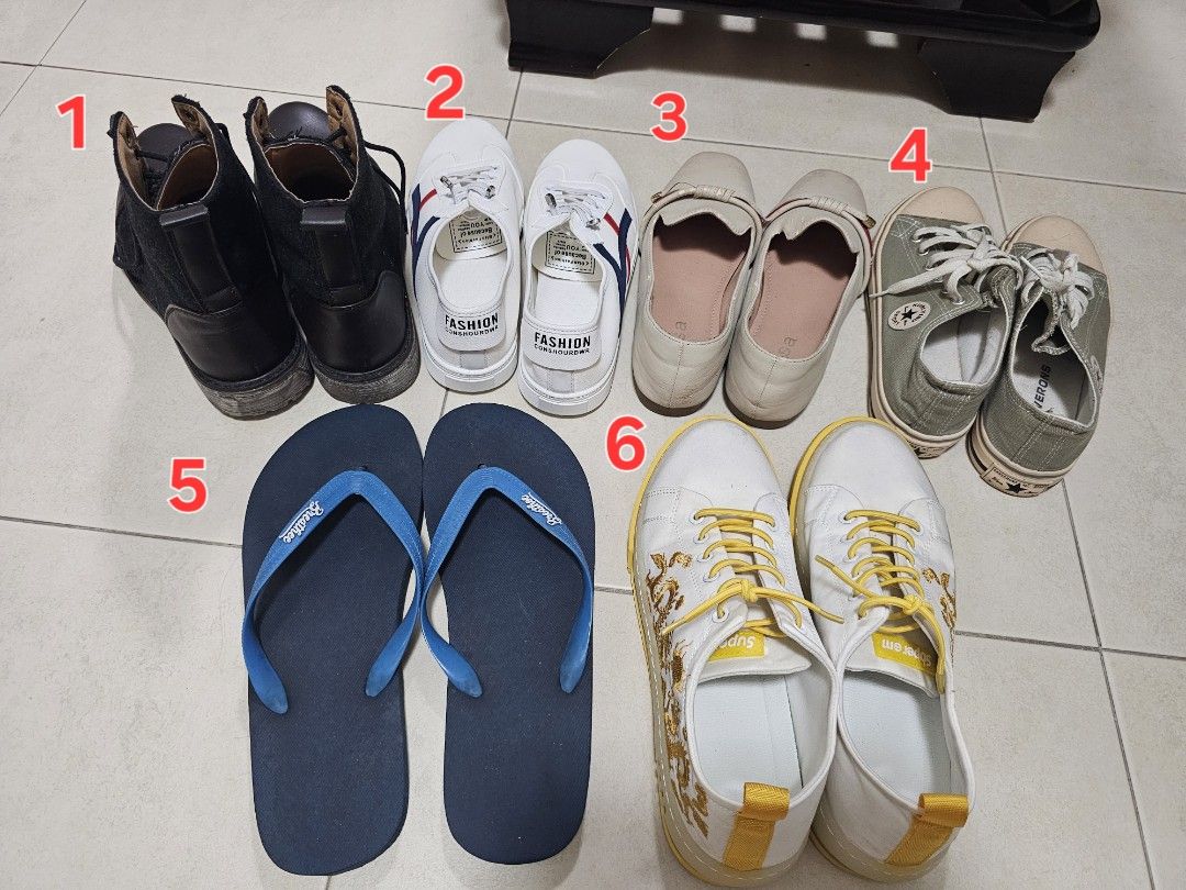 ALL 6 FOR 10 Miscellaneous random shoes casualwear woman fashion new and old