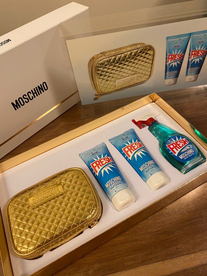 Moschino New Golden Trousse Gift Set 100 Brand New in Original Gift Box Carousell